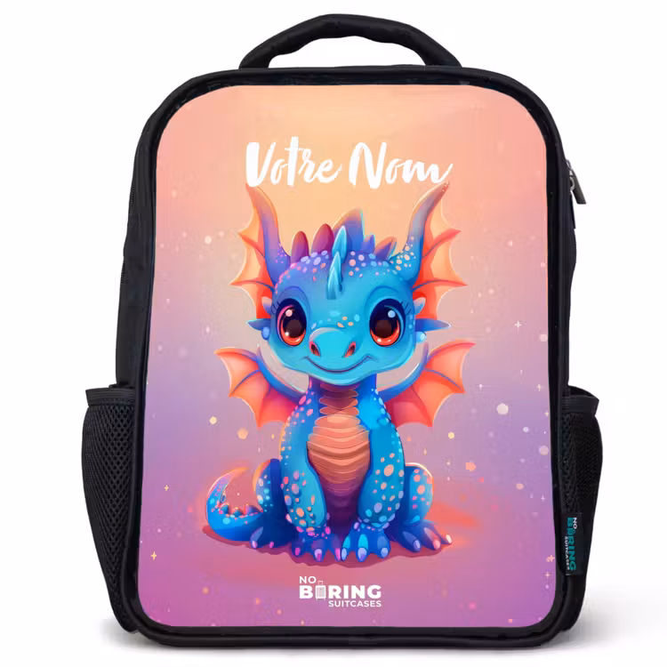 Sac à dos enfant - Noir - Mignon bébé dragon — 1