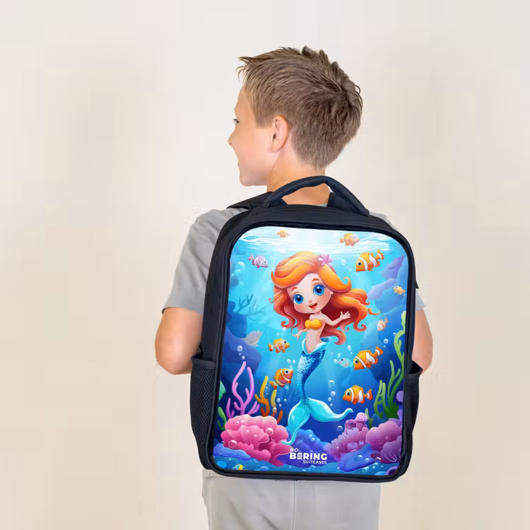 Sac à dos enfant - Noir - Olivia sous l'eau — 2