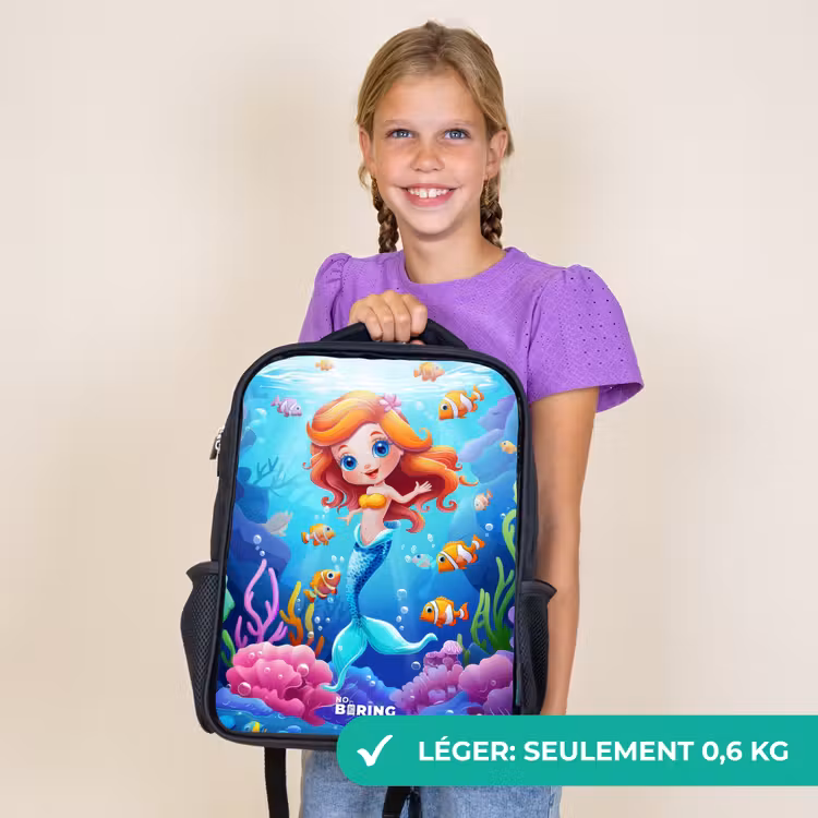Sac à dos enfant - Noir - Olivia sous l'eau — 9
