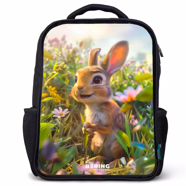 Sac à dos enfant - Noir - Petit lapin — 1