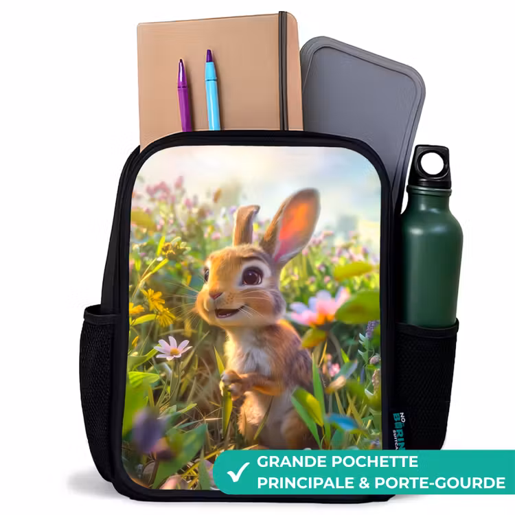 Sac à dos enfant - Noir - Petit lapin — 10