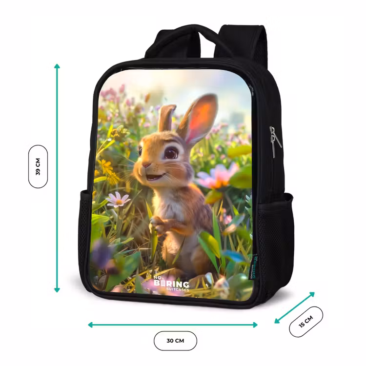 Sac à dos enfant - Noir - Petit lapin — 8