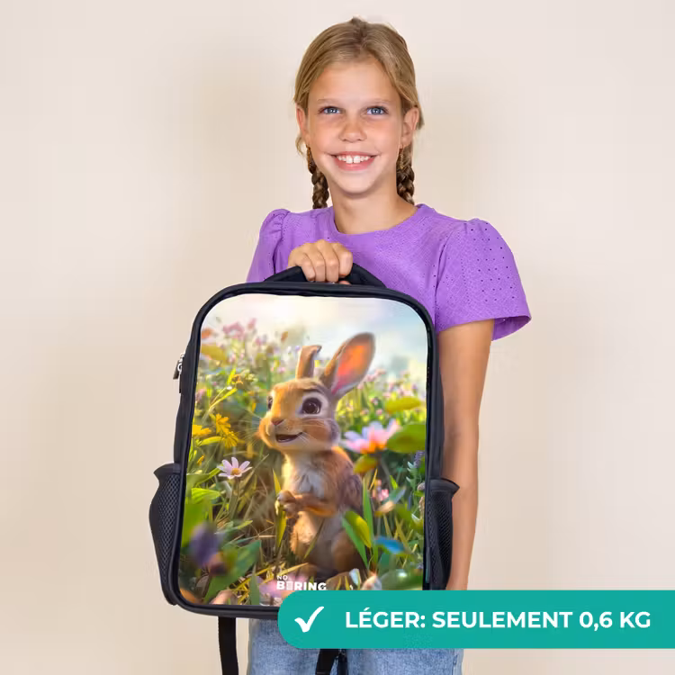 Sac à dos enfant - Noir - Petit lapin — 9