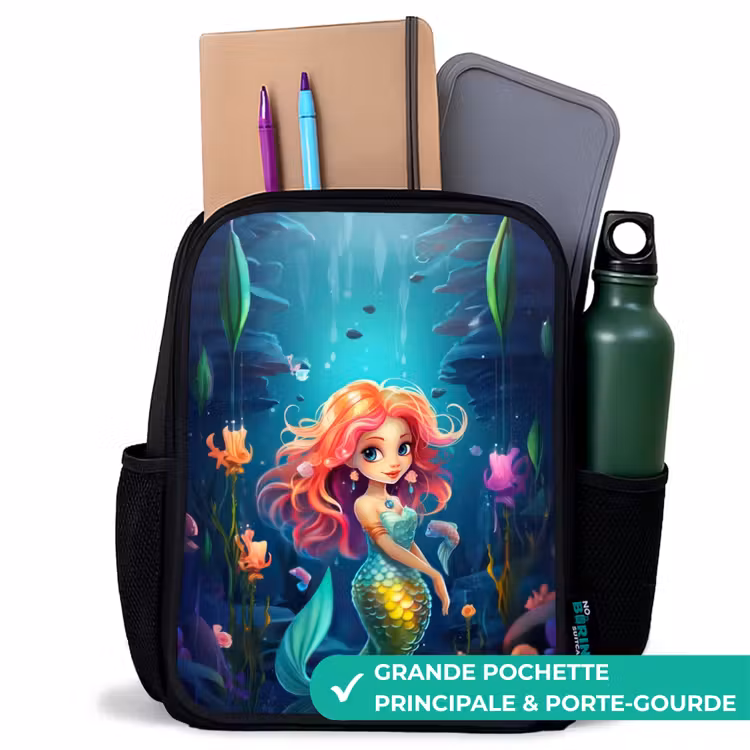 Sac à dos enfant - Noir - Reine de corail — 10