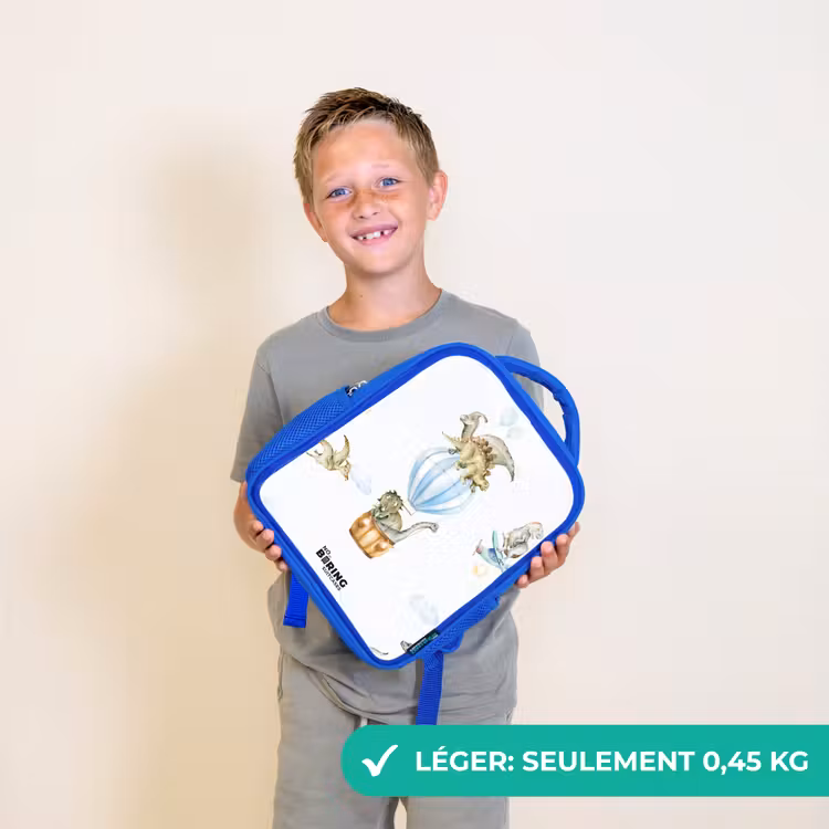 Sac à dos enfant - Bleu - Dinosaures errants — 3