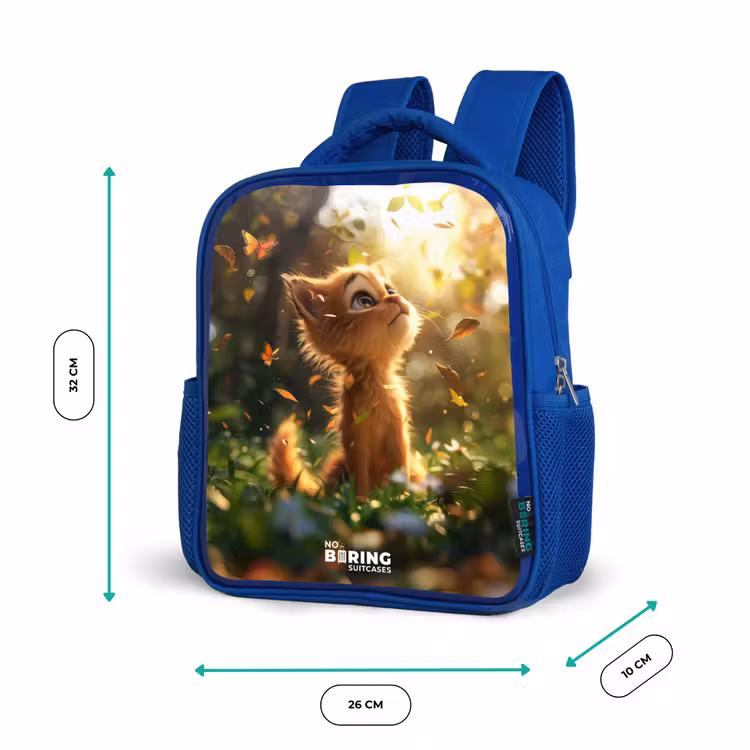 Sac à dos enfant - Bleu - Henry chaton d'automne — 6