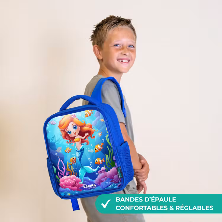 Sac à dos enfant - Bleu - Olivia sous l'eau — 4