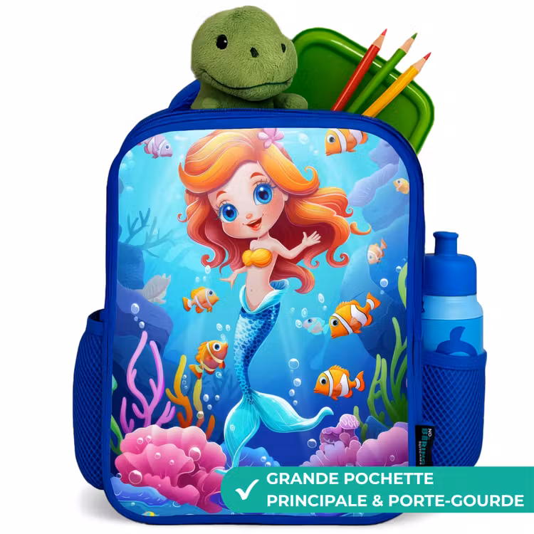 Sac à dos enfant - Bleu - Olivia sous l'eau — 5
