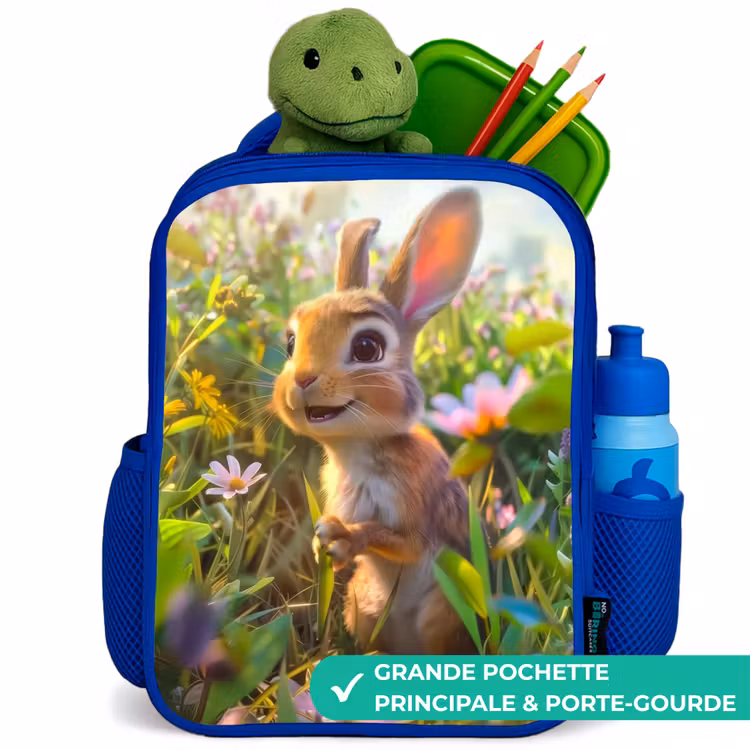Sac à dos enfant - Bleu - Petit lapin — 5