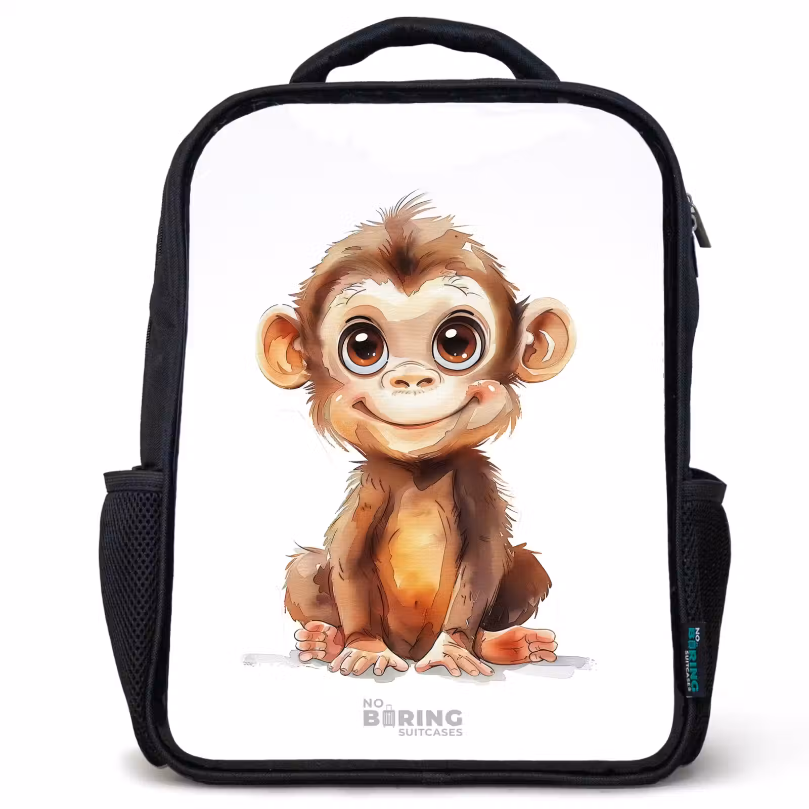 Sac à dos enfant - Noir - Bébé singe — 1