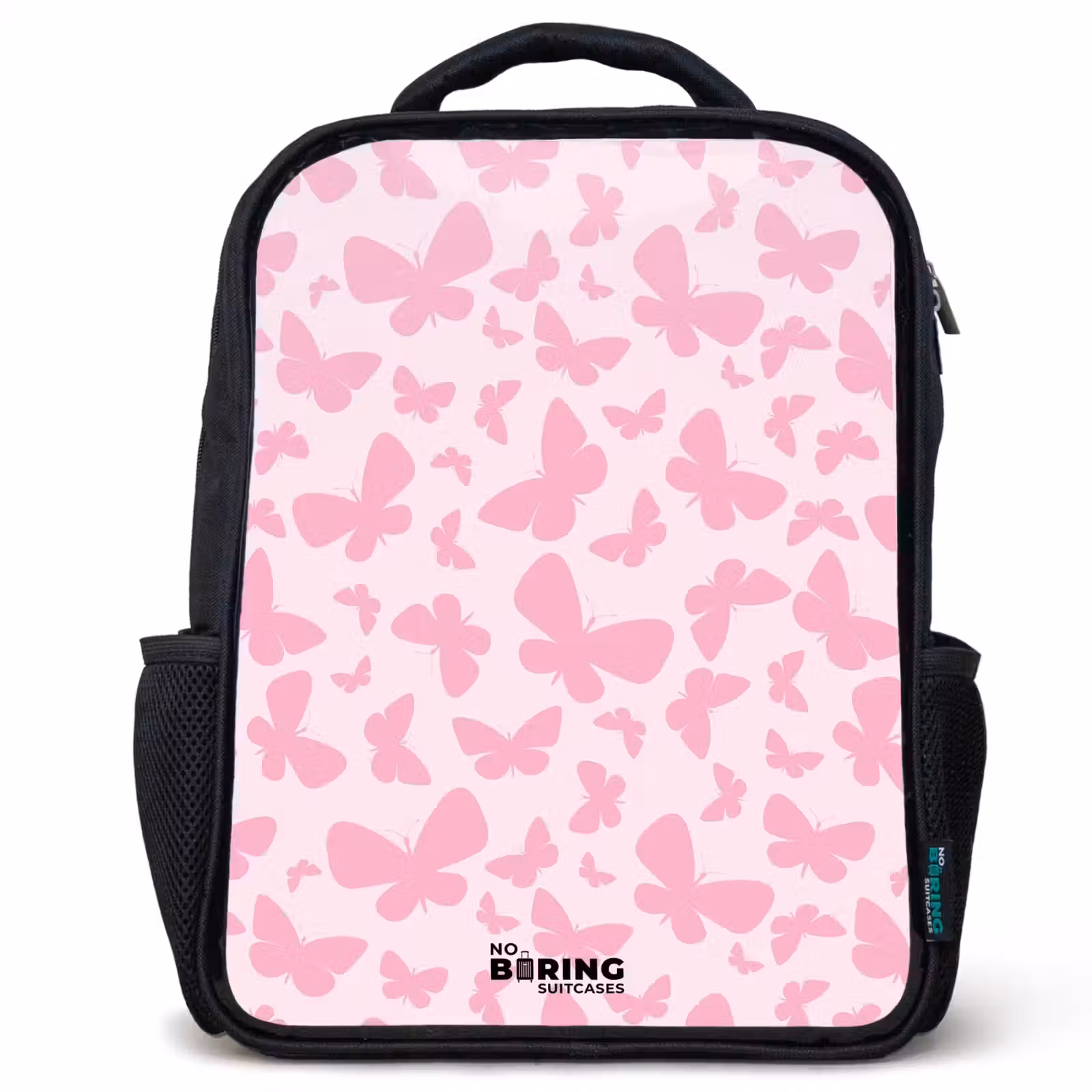 Sac à dos enfant - Noir - Papillons roses — 1