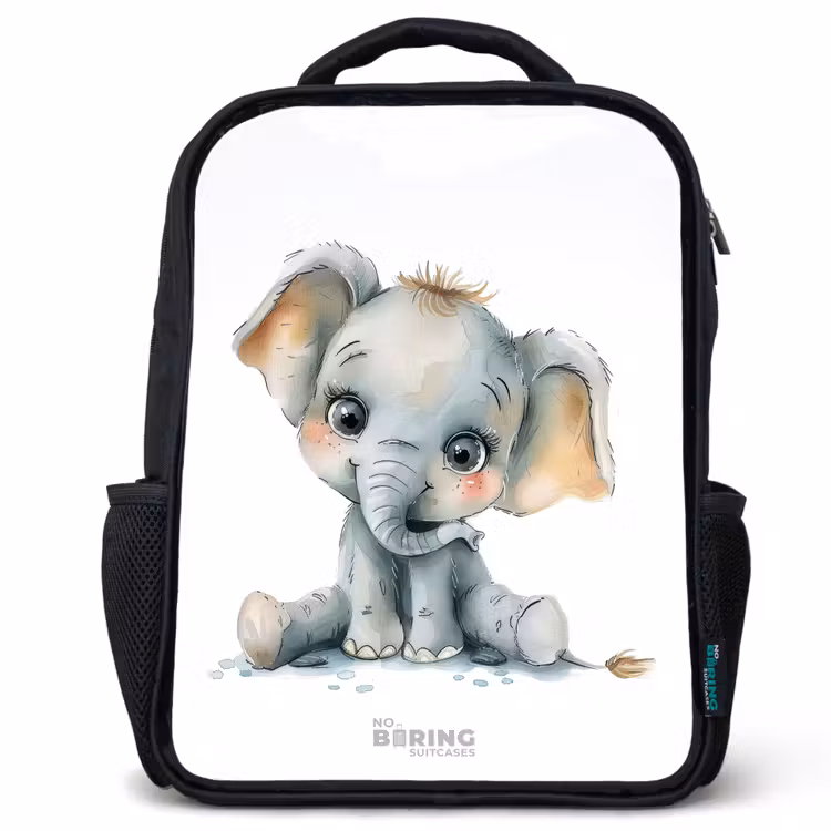 Sac à dos enfant - Noir - Bébé éléphant — 1