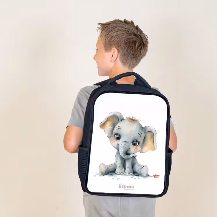 Sac à dos enfant - Noir - Bébé éléphant — 2
