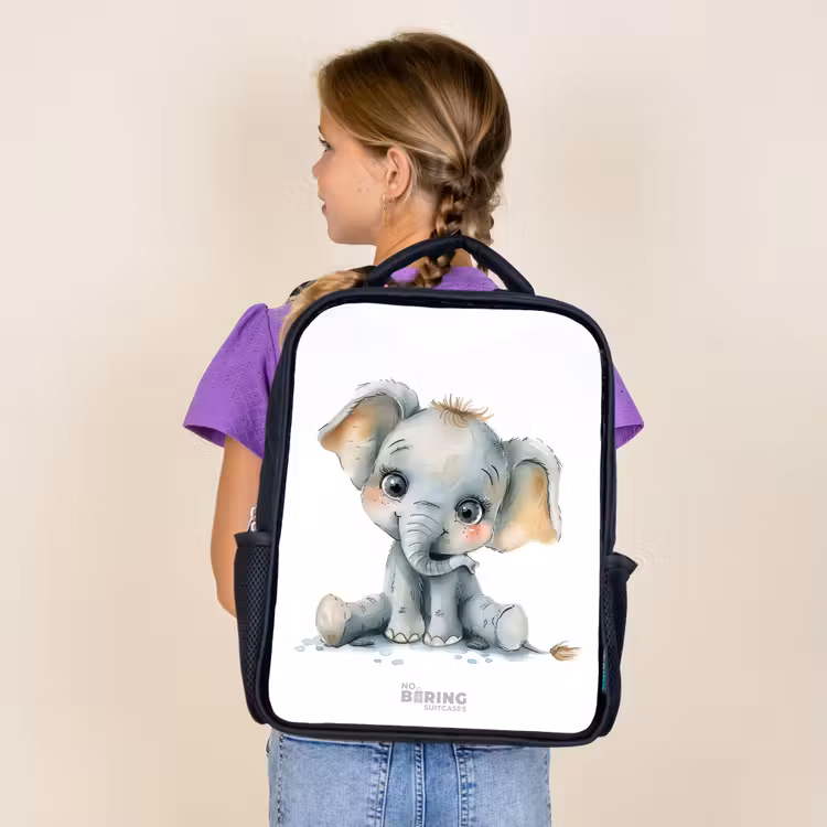 Sac à dos enfant - Noir - Bébé éléphant — 4