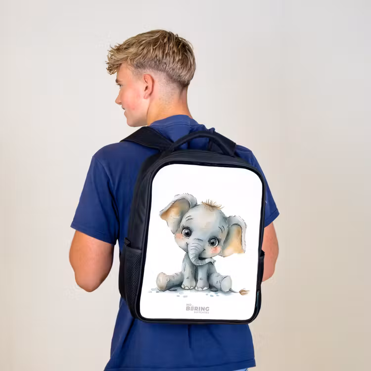 Sac à dos enfant - Noir - Bébé éléphant — 5