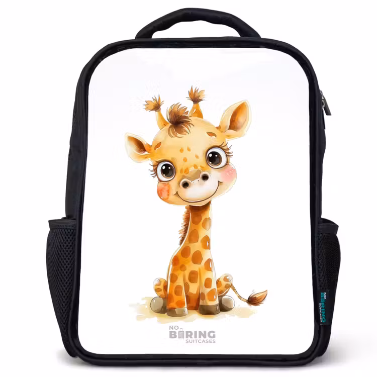 Sac à dos enfant - Noir - Bébé girafe — 1