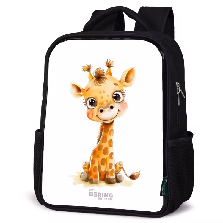 Sac à dos enfant - Noir - Bébé girafe — 6