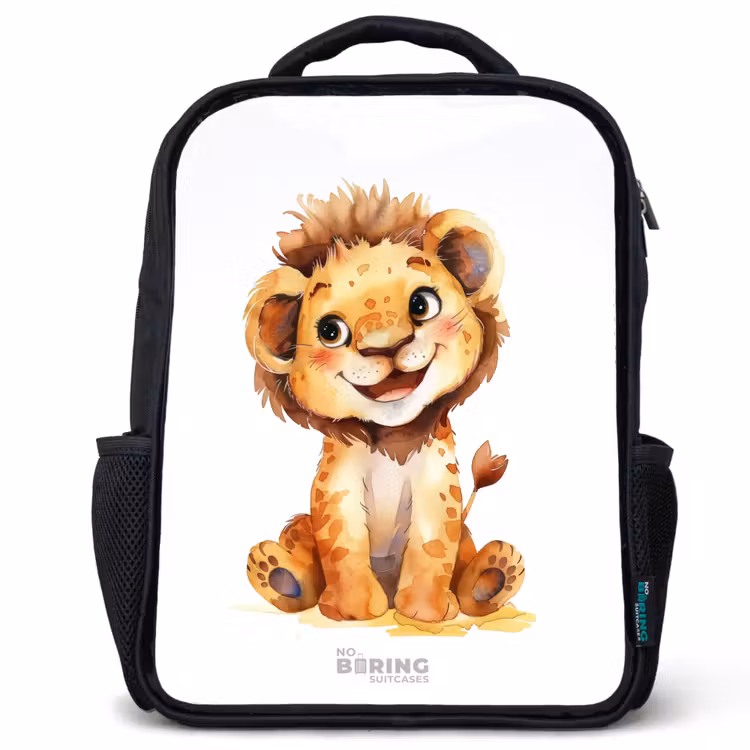 Sac à dos enfant - Noir - Bébé lion — 1