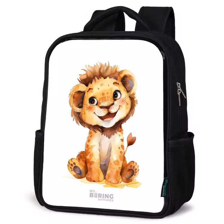 Sac à dos enfant - Noir - Bébé lion — 6