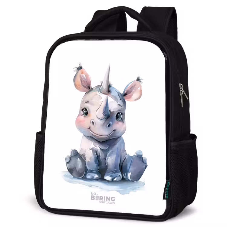 Sac à dos enfant - Noir - Bébé rhinocéros — 6