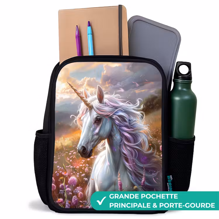 Sac à dos enfant - Noir - Corne perlée pastel — 10