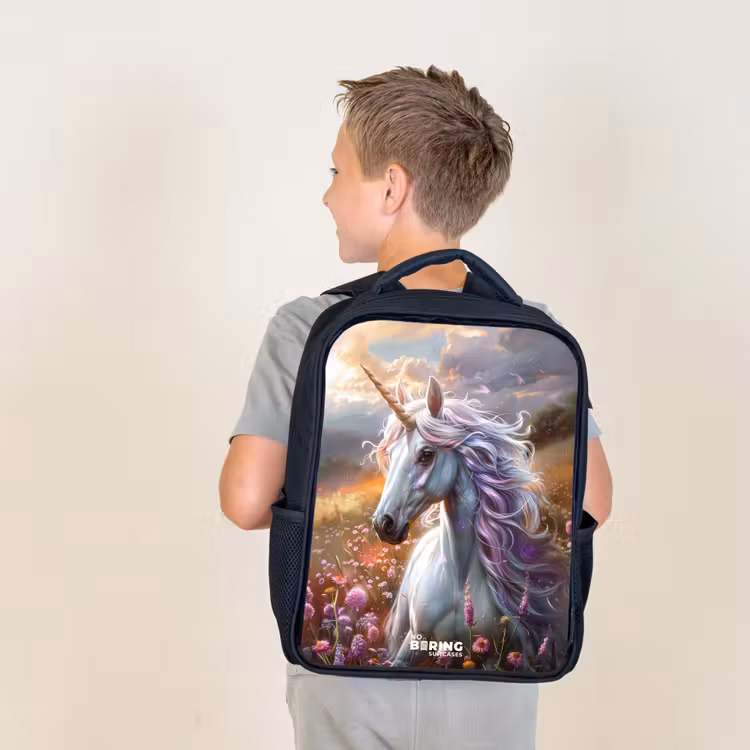Sac à dos enfant - Noir - Corne perlée pastel — 2