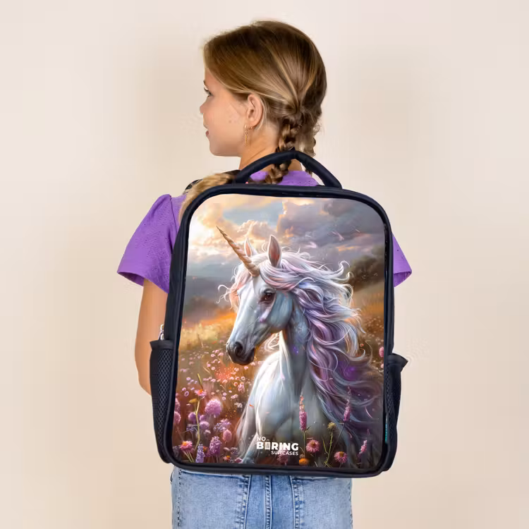 Sac à dos enfant - Noir - Corne perlée pastel — 4