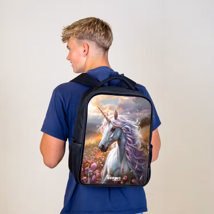 Sac à dos enfant - Noir - Corne perlée pastel — 5