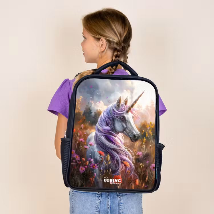 Sac à dos enfant - Noir - Lavande corne de printemps — 4
