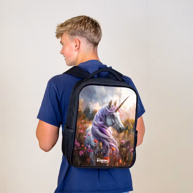 Sac à dos enfant - Noir - Lavande corne de printemps — 5