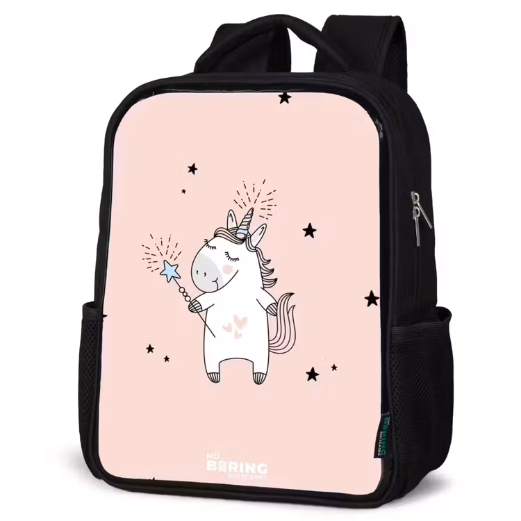 Sac à dos enfant - Noir - Licorne signée avec baguette magique — 6