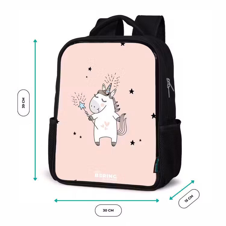 Sac à dos enfant - Noir - Licorne signée avec baguette magique — 8