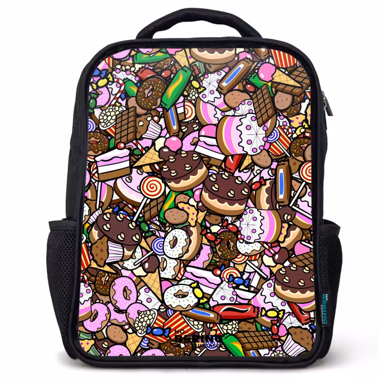 Sac à dos enfant - Noir - Modèle débordant de friandises — 1