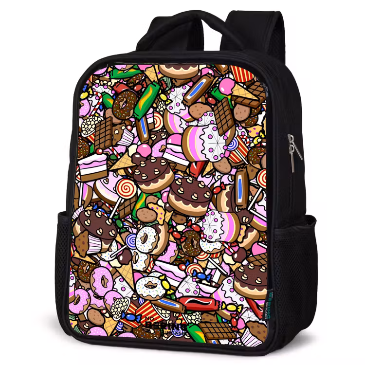 Sac à dos enfant - Noir - Modèle débordant de friandises — 6
