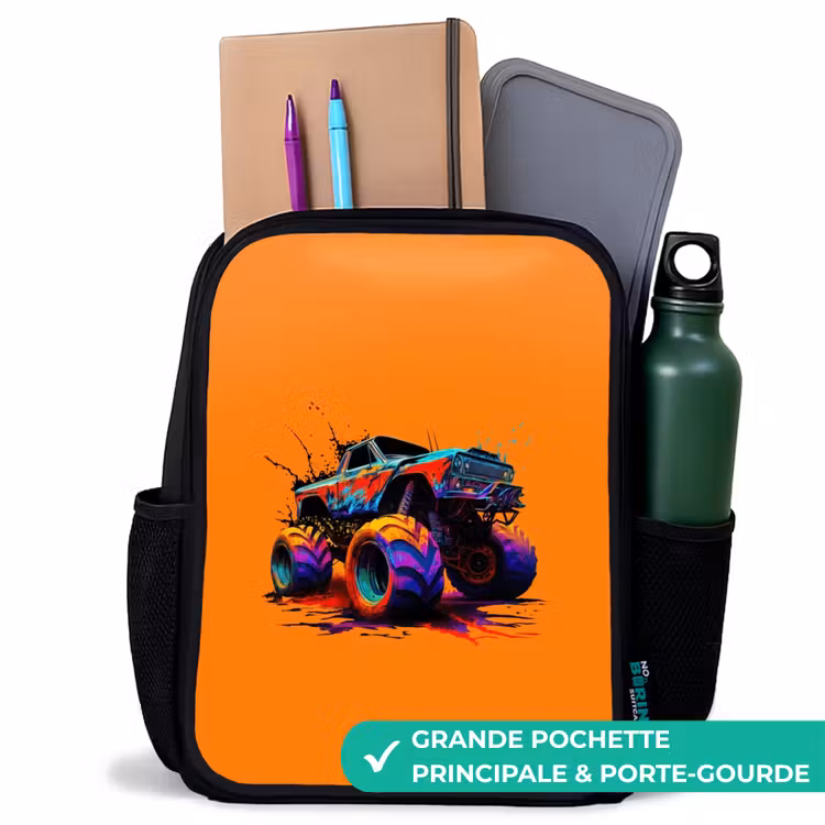 Sac à dos enfant - Noir - Roues arc-en-ciel — 10