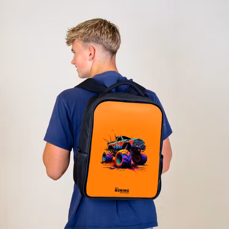 Sac à dos enfant - Noir - Roues arc-en-ciel — 5