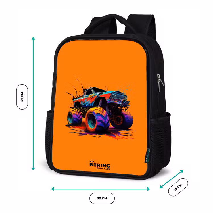 Sac à dos enfant - Noir - Roues arc-en-ciel — 8