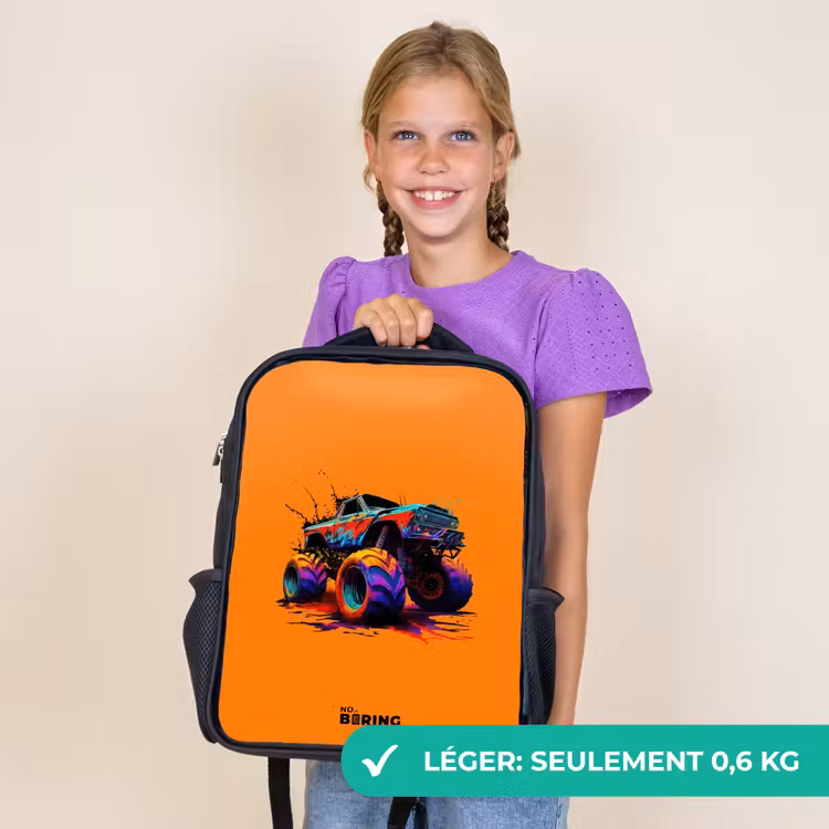 Sac à dos enfant - Noir - Roues arc-en-ciel — 9