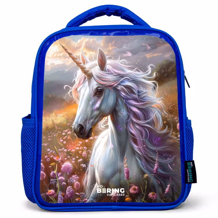 Sac à dos enfant - Bleu - Corne perlée pastel — 1