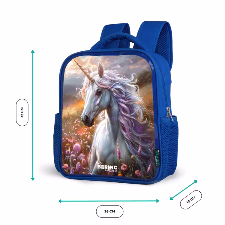 Sac à dos enfant - Bleu - Corne perlée pastel — 6