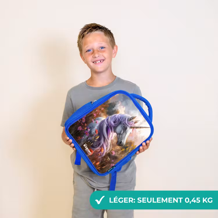 Sac à dos enfant - Bleu - Lavande corne de printemps — 3