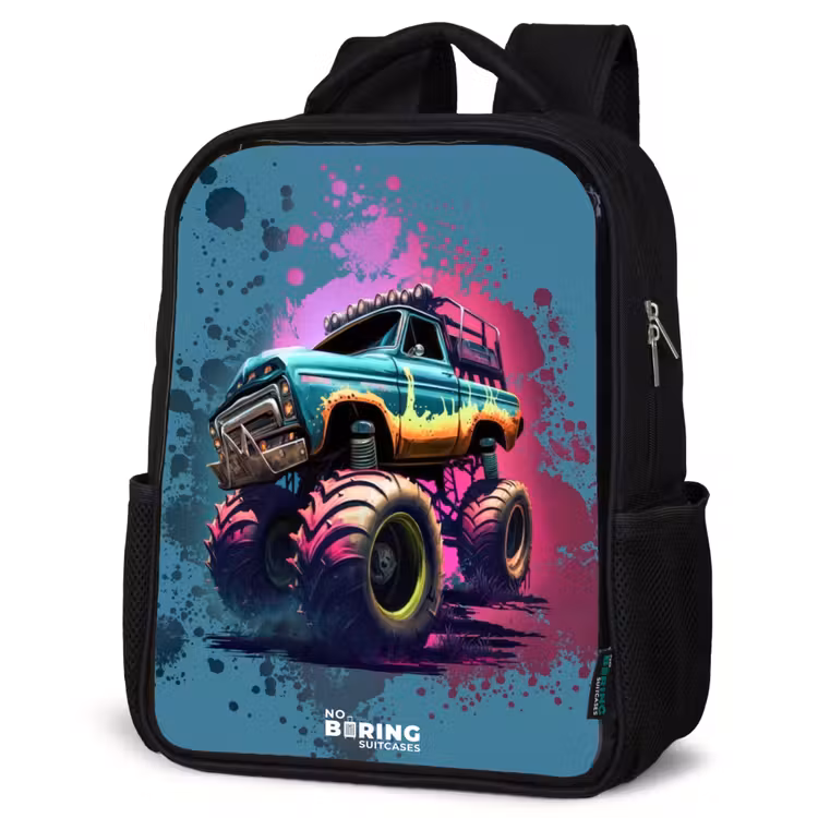 Sac à dos enfant - Noir - Roues de monstre — 6