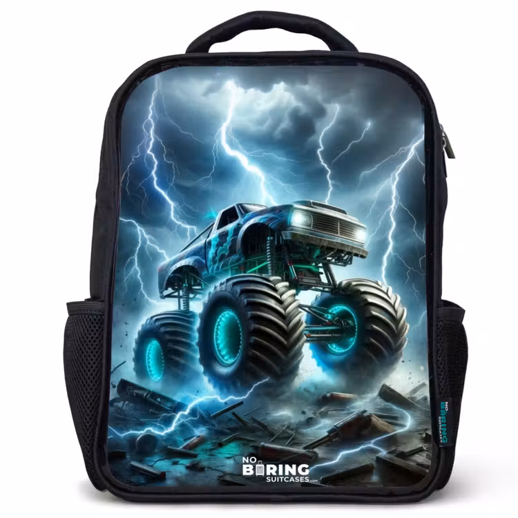 Sac à dos enfant - Noir - Roues du tonnerre — 1