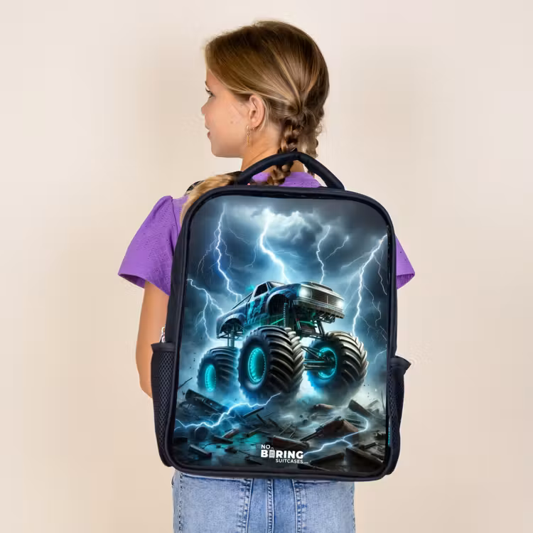 Sac à dos enfant - Noir - Roues du tonnerre — 4