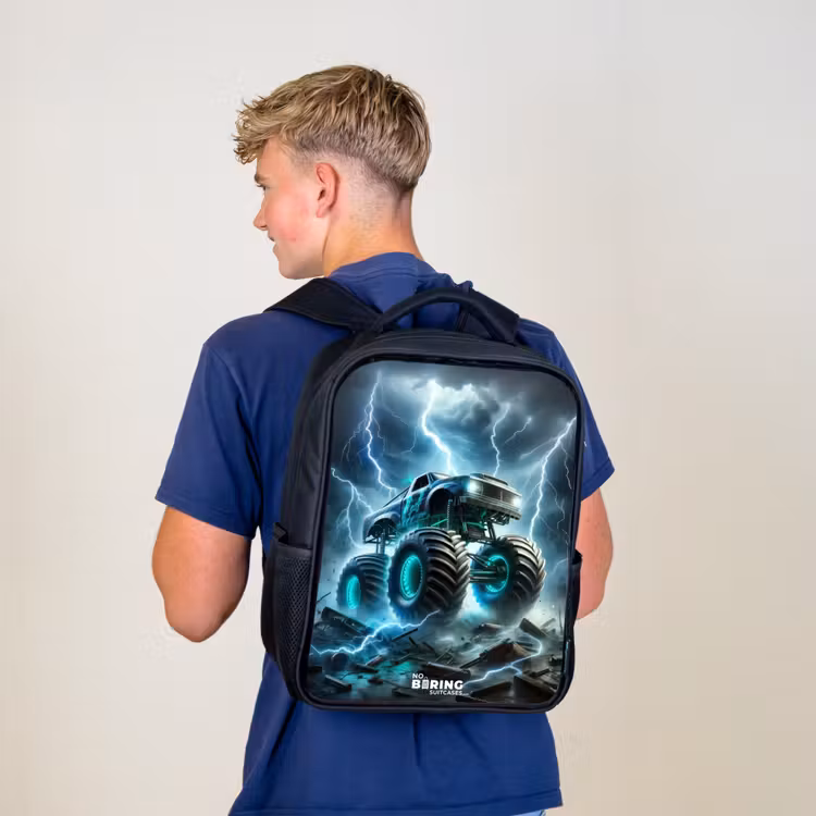 Sac à dos enfant - Noir - Roues du tonnerre — 5