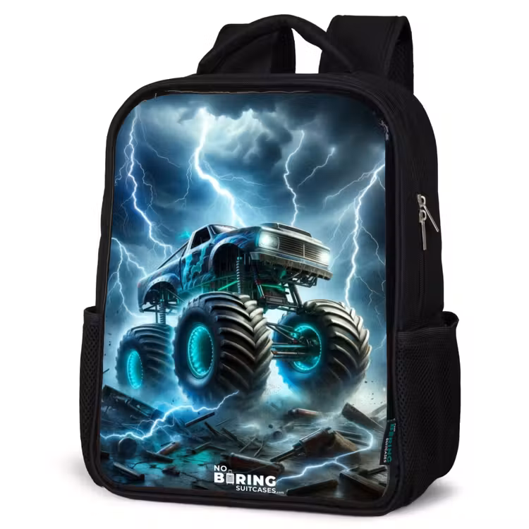 Sac à dos enfant - Noir - Roues du tonnerre — 6