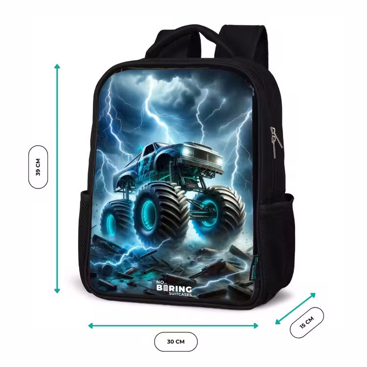 Sac à dos enfant - Noir - Roues du tonnerre — 8