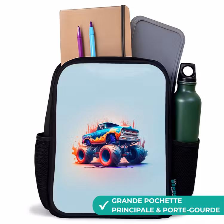 Sac à dos enfant - Noir - Roues féroces — 10