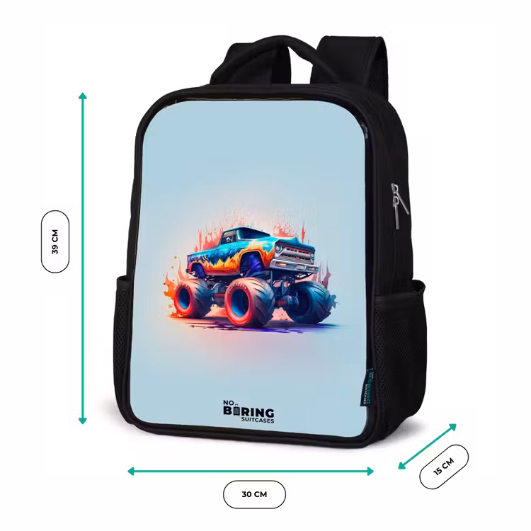 Sac à dos enfant - Noir - Roues féroces — 8