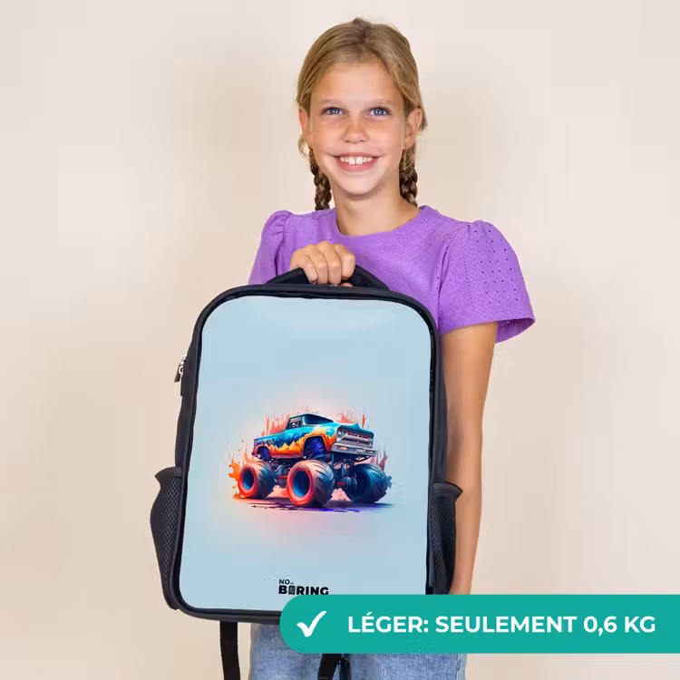 Sac à dos enfant - Noir - Roues féroces — 9